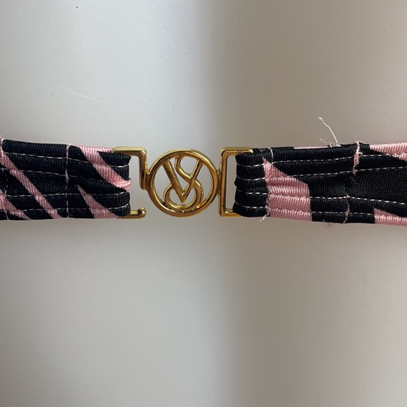 Victoria’s Secret Bikini Top Pink & Black Medium - Picture 5 of 7